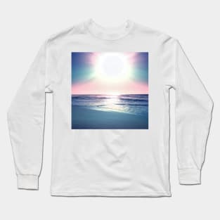 Summer Sea Sunset Tropical Beach Photo Long Sleeve T-Shirt